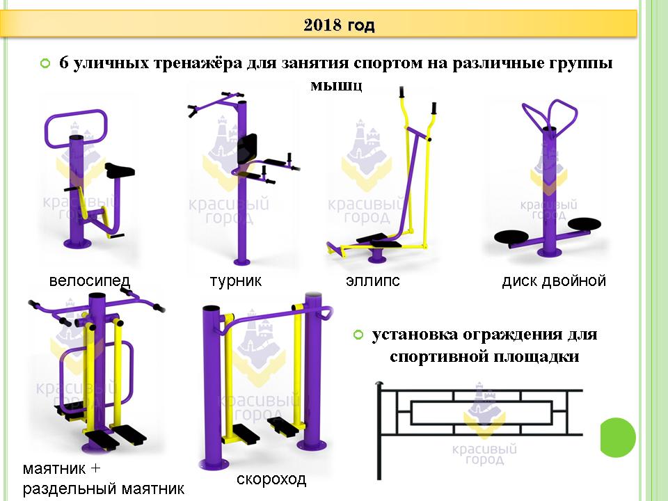 Проект уличных тренажеров